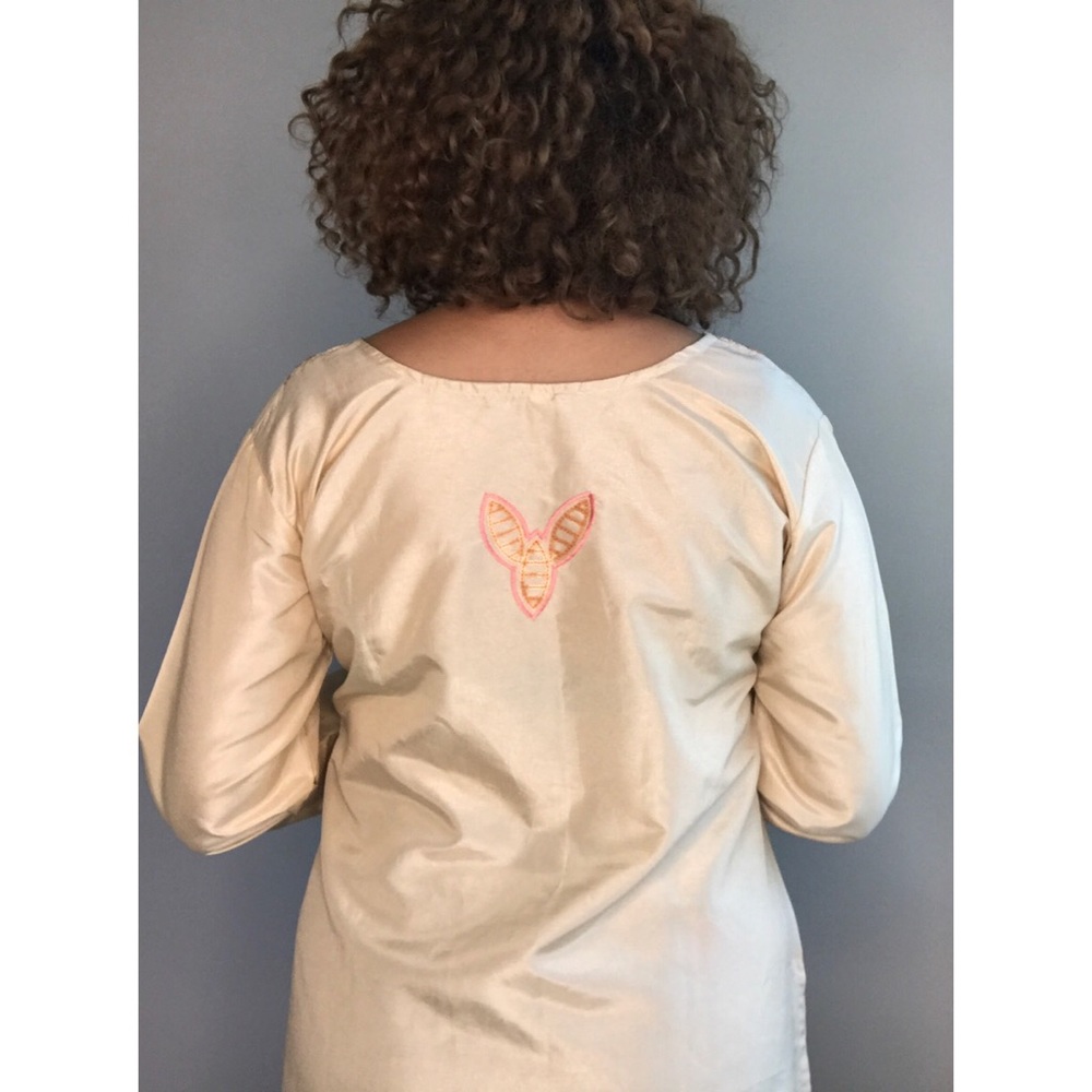 {Vintage} Little Ms Drama Embroid.  Shift Dress - Picture 6 of 6
